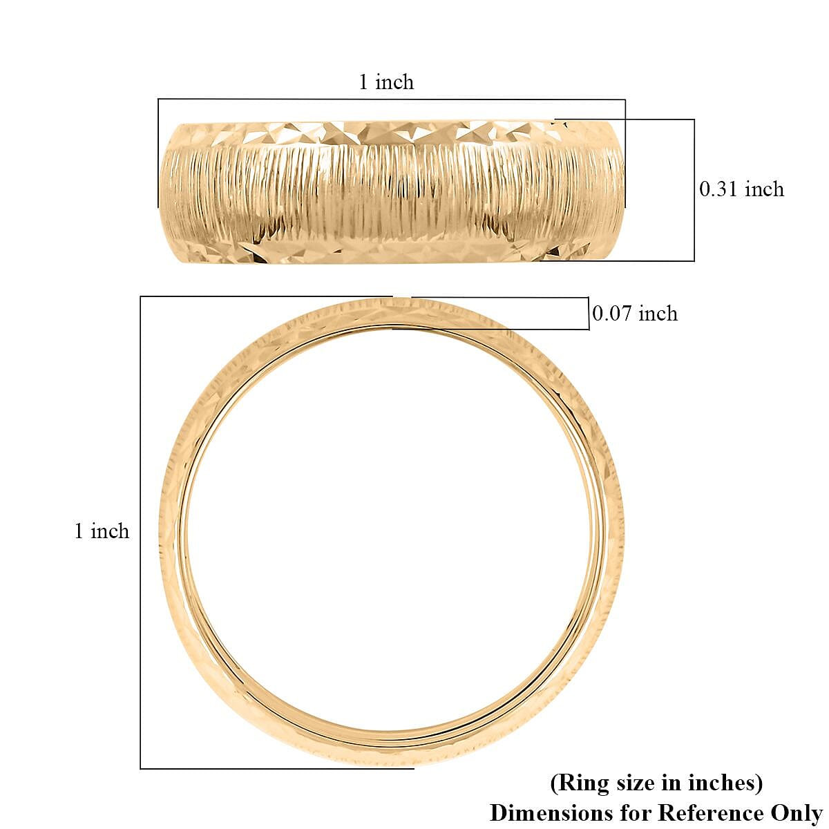 Gold Seta Preziosa Italian 10K Yellow Ring (Size 8.0) 1.15 Grams image number 4