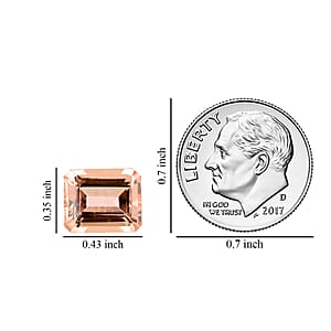 Certified AAAA Marropino Morganite (Oct 11x9 mm) 4.00 ctw