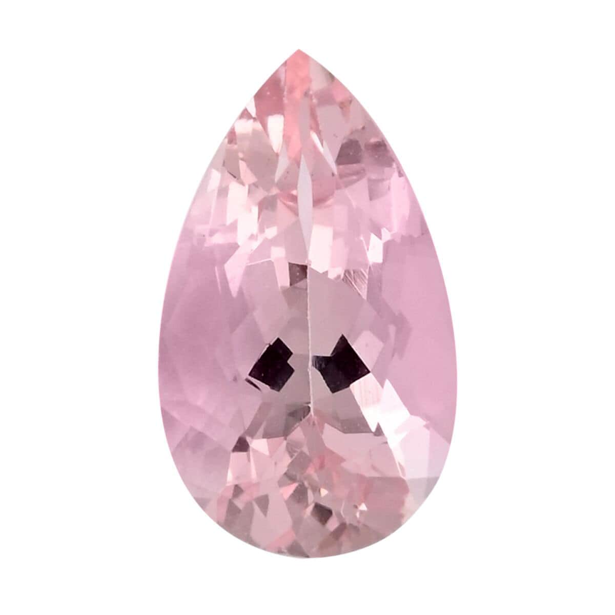 Pear Shaped Morganite, AAAA Palmeiras Pink Morganite, Loose Gemstone, Loose Stones, Certified Gemstone, Pink Morganite (Pear 10x6 mm) 1.20 ctw image number 0
