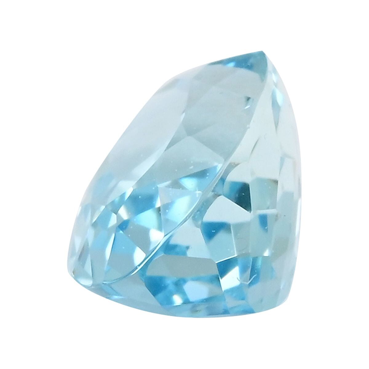 Certified AAAA Santa Maria Aquamarine (Ovl 8x6 mm) 1.00 ctw image number 1