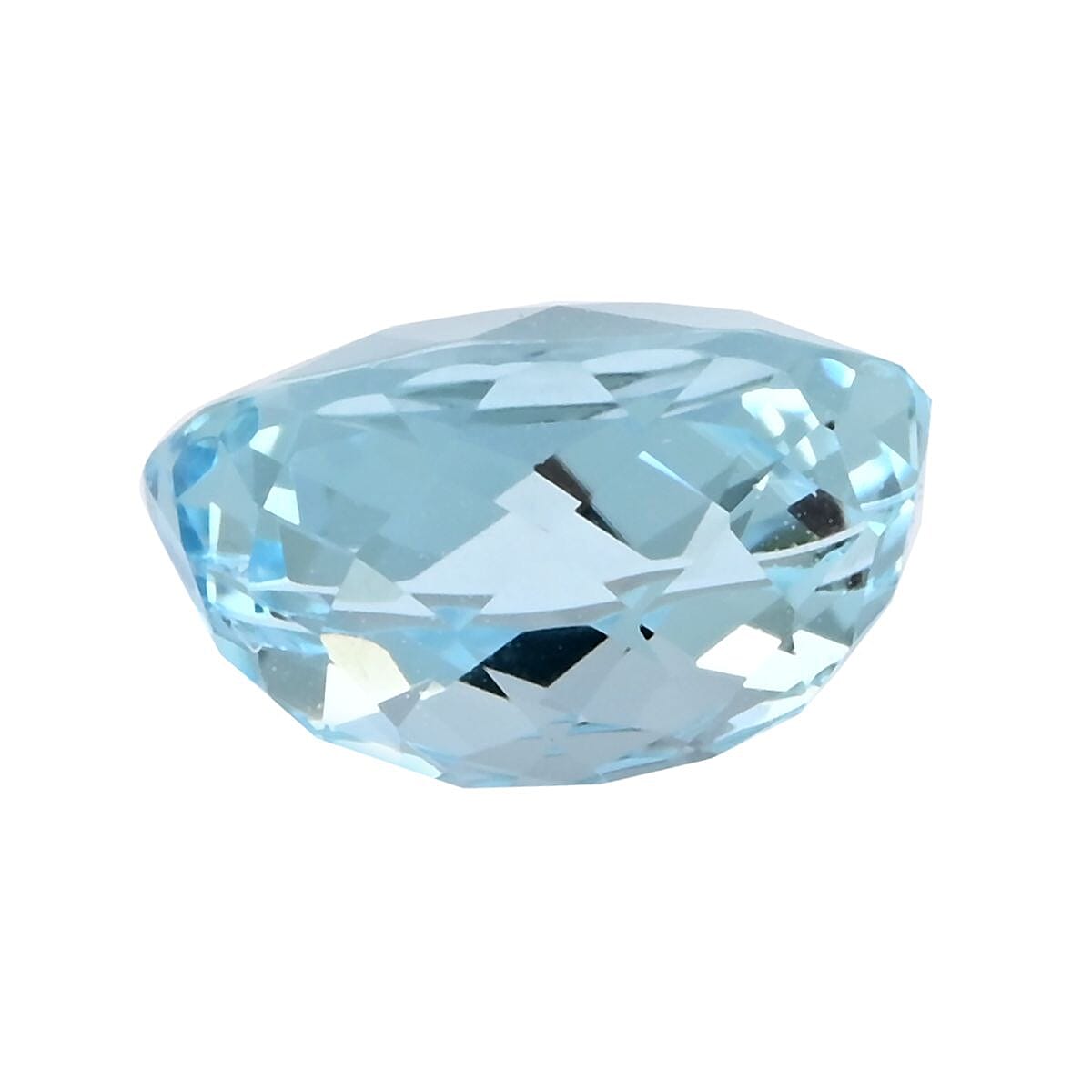 Certified AAAA Santa Maria Aquamarine (Ovl 8x6 mm) 1.00 ctw image number 2