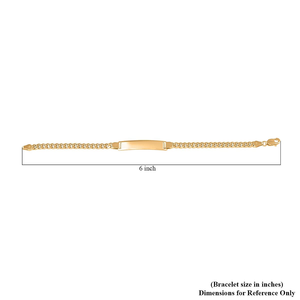 14K Yellow Gold Miami Ciban 100 ID Bracelet (6.00 In) 3.85 Grams (Delivery in 10-15 Business Days) image number 4