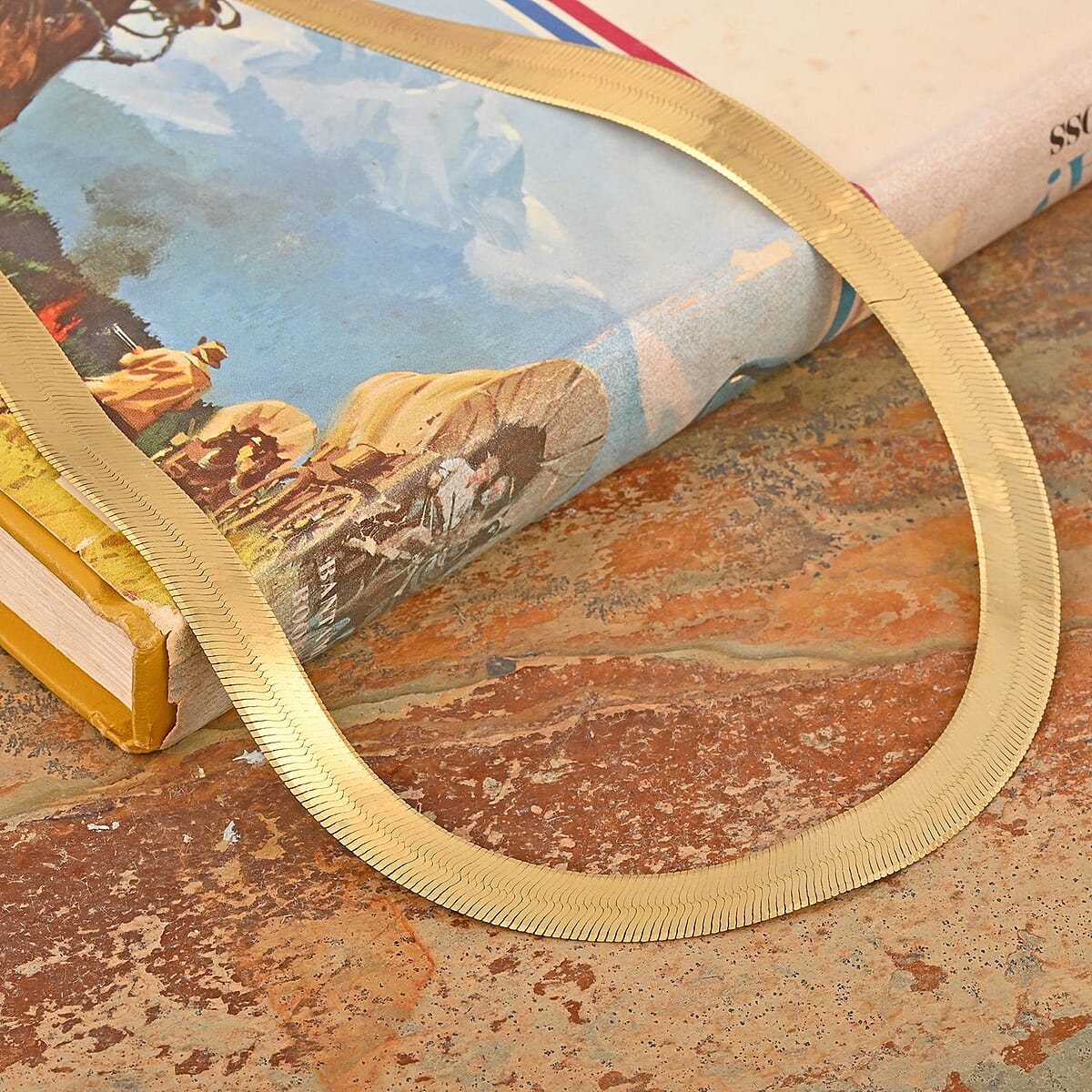 10K Yellow Gold 10mm Herringbone Chain Necklace 20 Inches 21.65 Grams (Delivery in 10-15 Business Days) image number 1