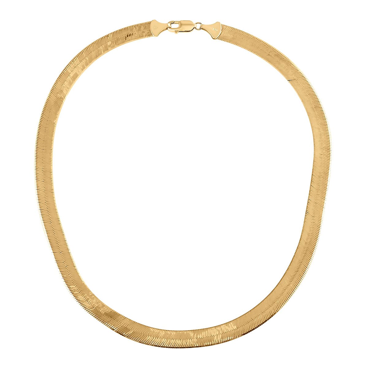10K Yellow Gold 10mm Herringbone Chain Necklace 20 Inches 21.65 Grams (Delivery in 10-15 Business Days) image number 3