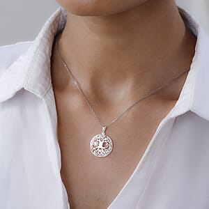 Sun & Moon Pendant without Chain in Sterling Silver 2 Grams