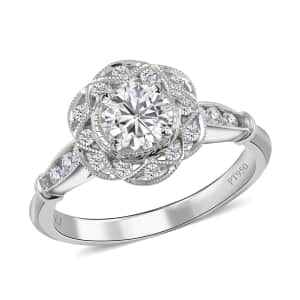 Ankur Treasure Chest Modani Eternal Beauty 950 Platinum G VS1 White Diamond Ring (Size 10.0) 5.50 Grams 1.00 ctw