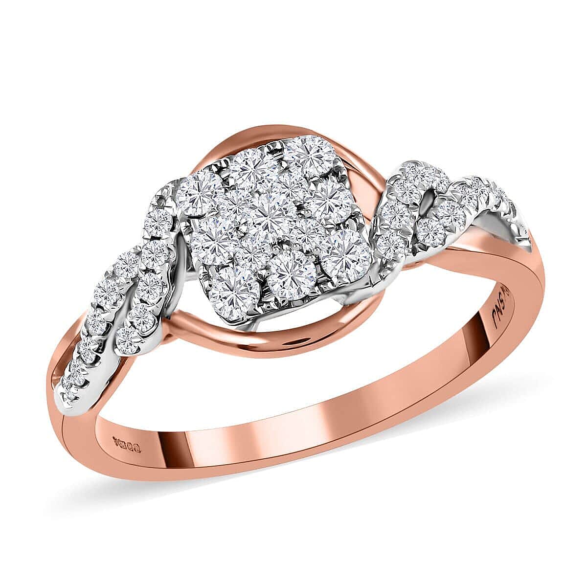 10K Rose Gold G I2 Diamond Ring 3.70 Grams 0.50 ctw (Delivery in 10-15 Business Days)