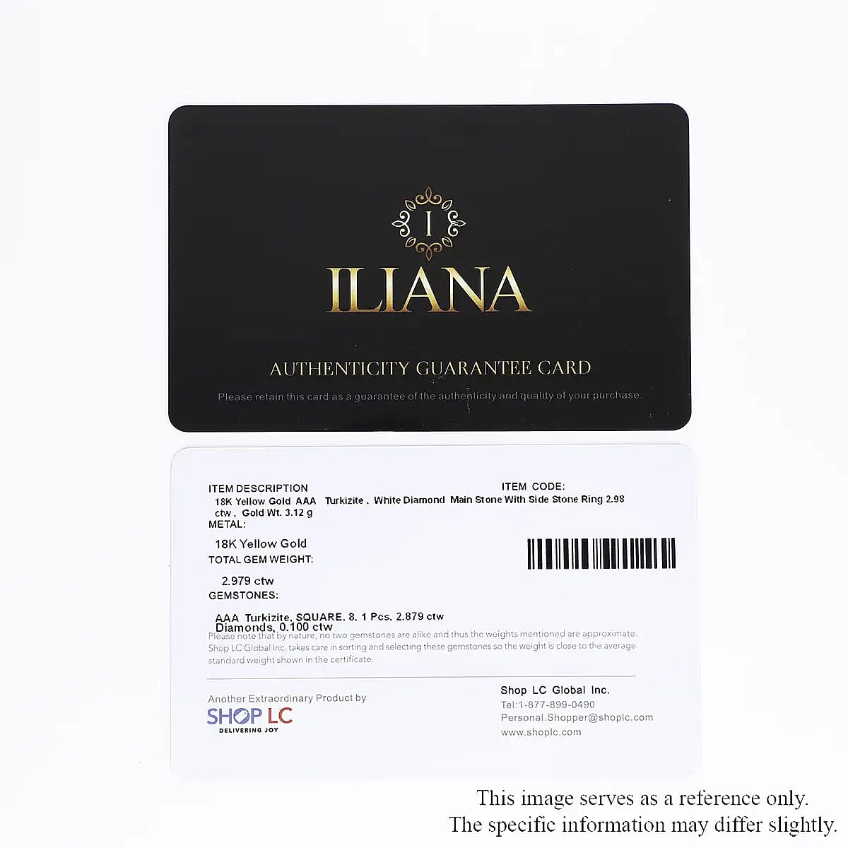 Iliana 18K Yellow Gold AAA Turkizite and G-H SI Diamond Ring (Size 7.0) 3.30 ctw