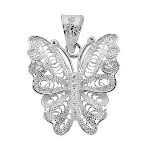 Sterling Silver Butterfly Pendant 2.20 Grams