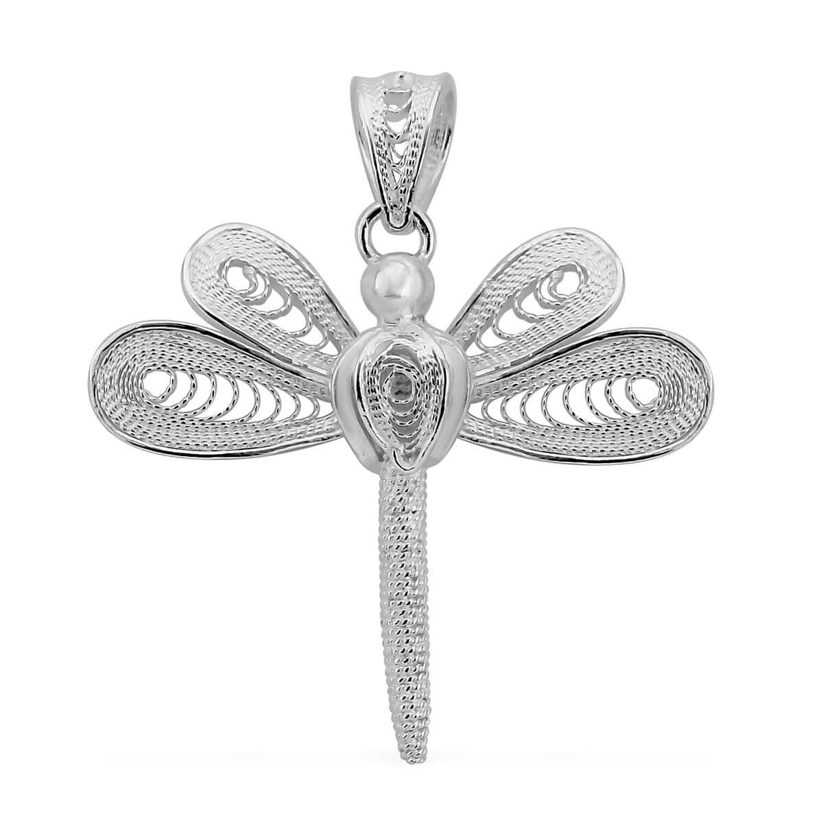 Sterling Silver Dragonfly Pendant 2.75 Grams image number 0