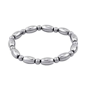 Terahertz Barrel Beaded Stretch Bracelet 56.50 ctw