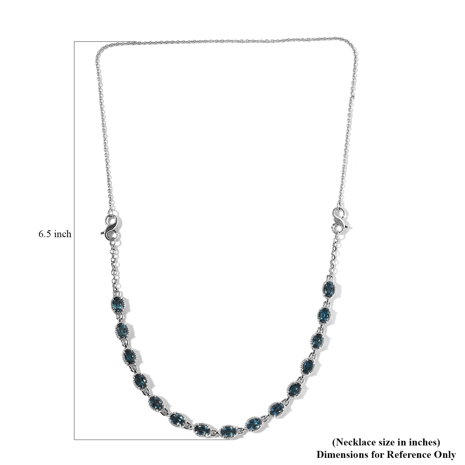 Spontaneous sparkle clearance blue discount necklace