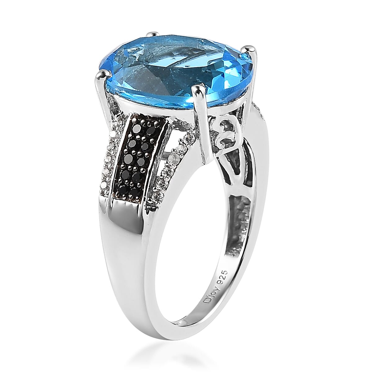 Marambaia Topaz and Multi Gemstone Ring in Platinum Over Sterling Silver (Size 10.0) 7.75 ctw image number 3