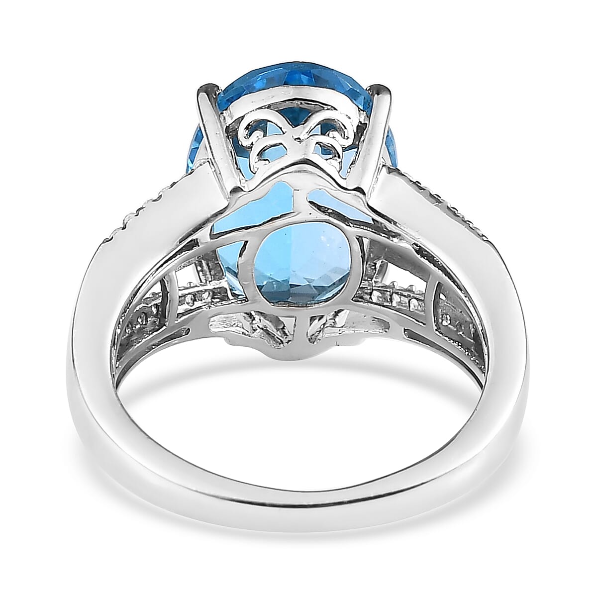 Marambaia Topaz and Multi Gemstone Ring in Platinum Over Sterling Silver (Size 10.0) 7.75 ctw image number 4