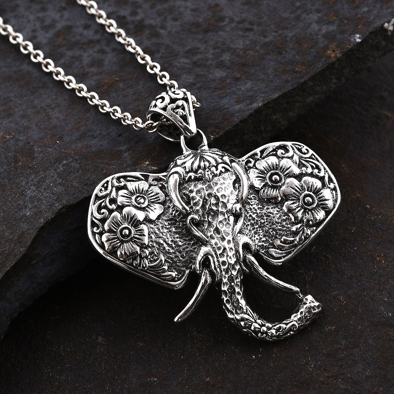 Bali Legacy Sterling Silver Elephant Pendant 12 Grams