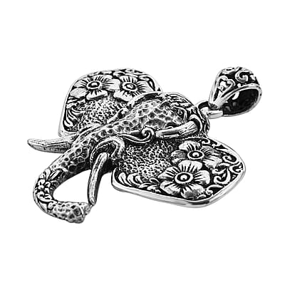 Bali Legacy Sterling Silver Elephant Pendant 12 Grams
