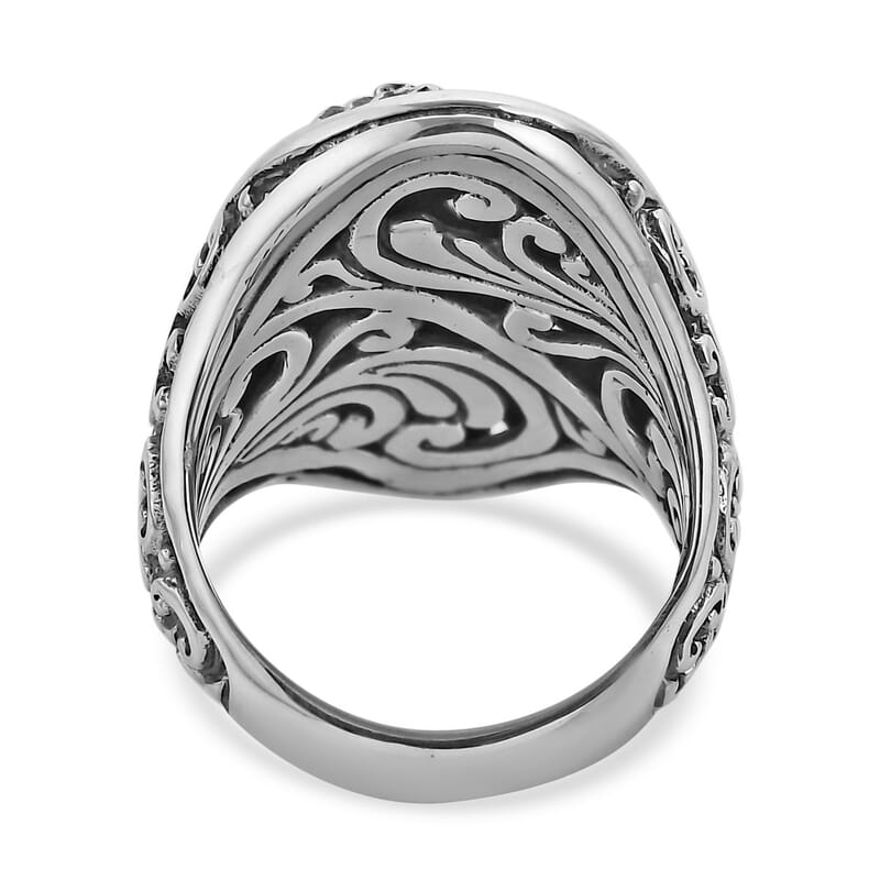 Bali Legacy Sterling Silver Dragon Ring (Size 10.0) 12 Grams