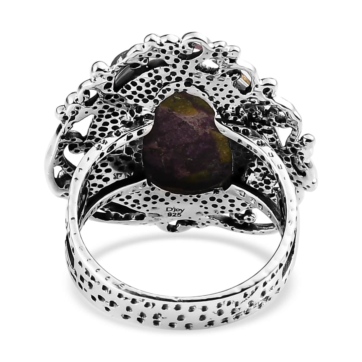 Artisan Crafted Tasmanian Stichtite Solitaire Ring in Sterling Silver 8.75 ctw image number 4