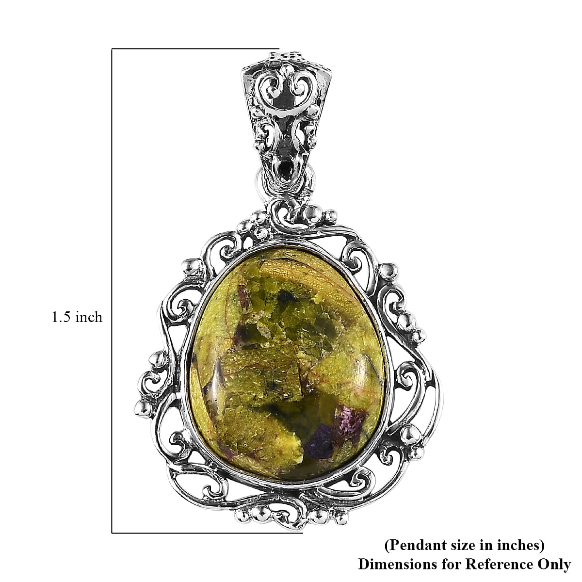 Artisan Crafted Tasmanian Stichtite Pendant in Sterling Silver 8.85 ctw image number 5