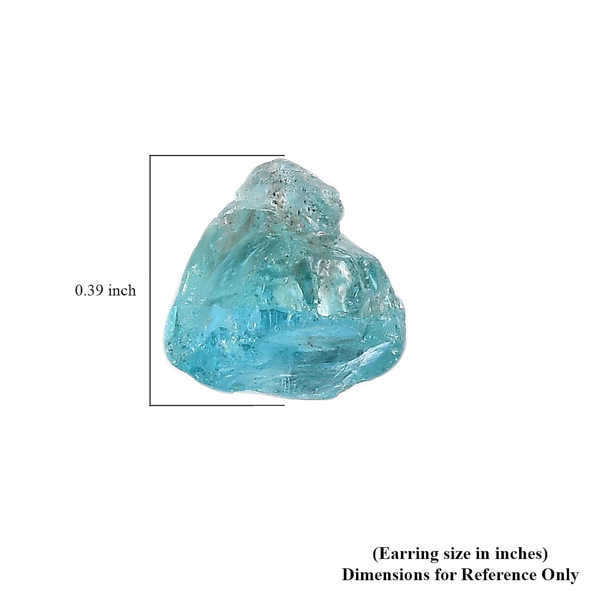 Rough Cut Green Apatite Solitaire Stud Earrings in Sterling Silver 8.35 ctw