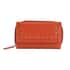 Union Code Orange RFID Tri-Fold Multi Functional Genuine Leather Women's Wallet image number 0