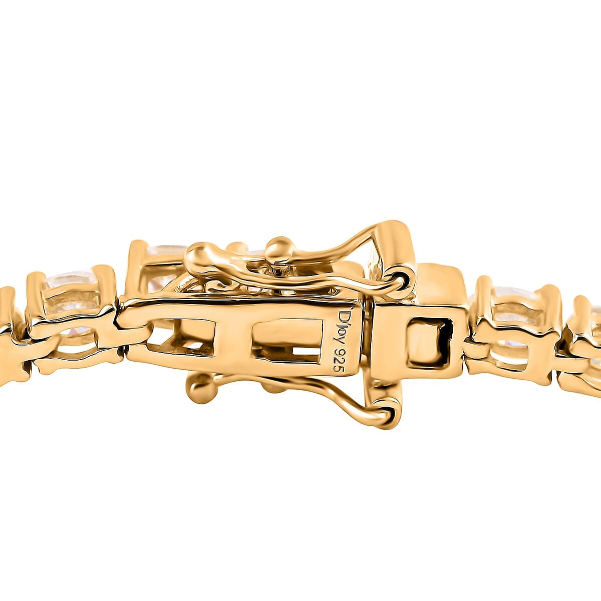 Moissanite Tennis Bracelet in Vermeil Yellow Gold Over Sterling Silver (7.25 In) 7.15 ctw image number 3