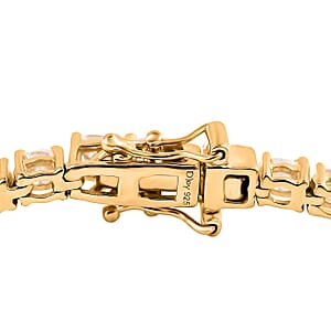 Moissanite Tennis Bracelet in Vermeil Yellow Gold Over Sterling Silver (7.25 In) 7.15 ctw