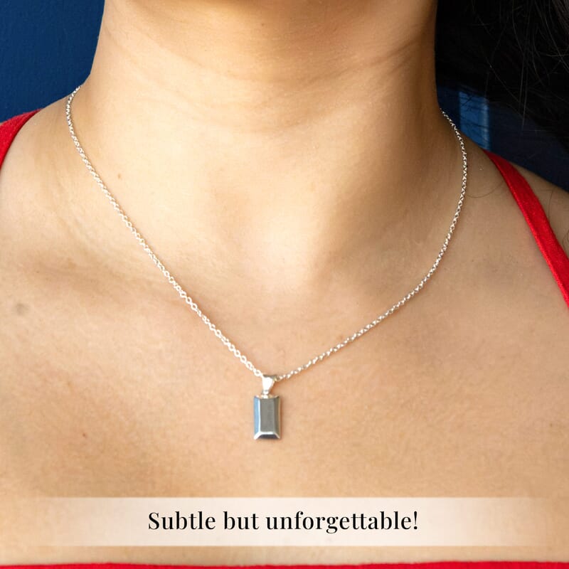 Bar Pendant without Chain in Sterling Silver 2.15 Grams