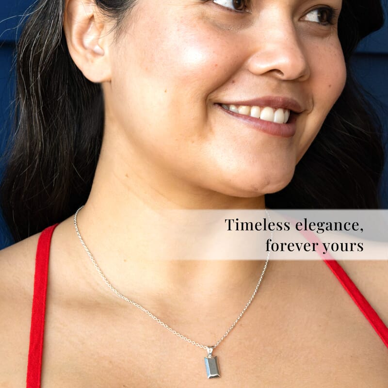 Bar Pendant without Chain in Sterling Silver 2.15 Grams