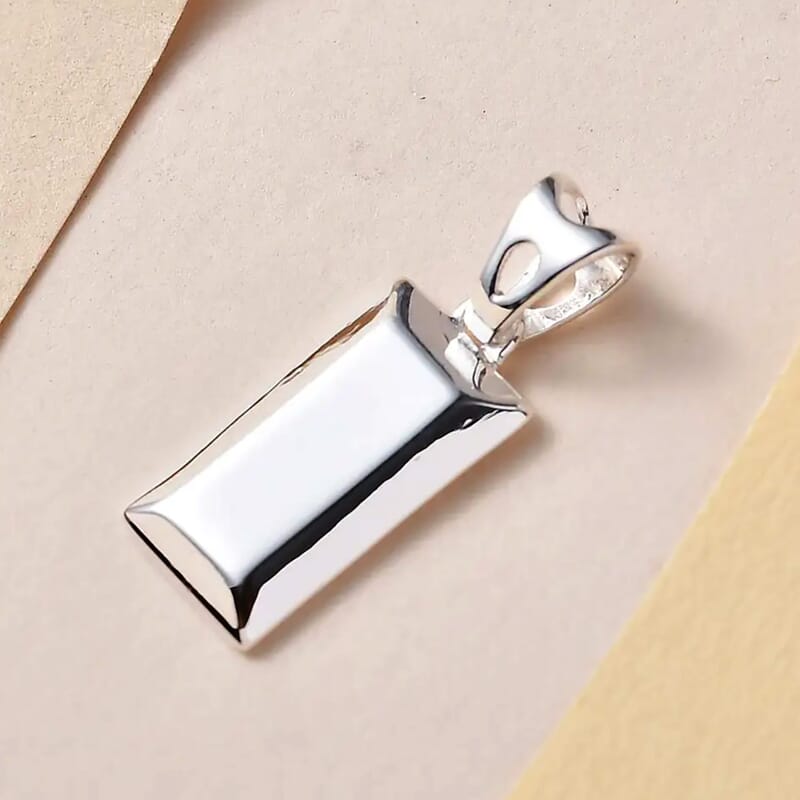 Bar Pendant without Chain in Sterling Silver 2.15 Grams