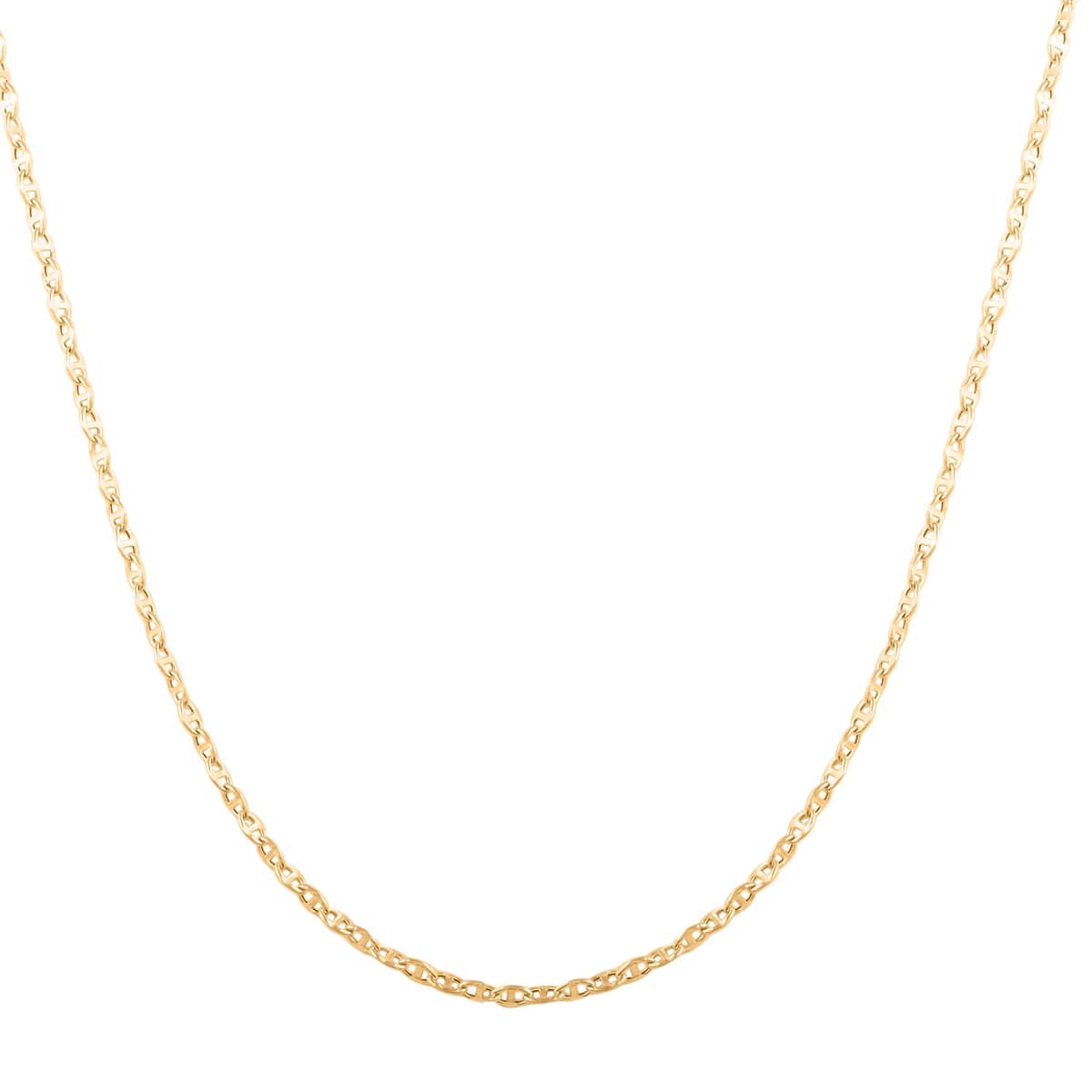 Buy Italian 14K Yellow Gold Mariner Chain Necklace 18 Inches 1.75 Grams ...