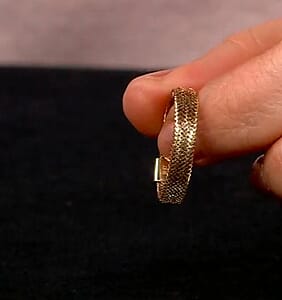 Italian 10K Yellow Gold Stretchable Ring (Size 6-8) (0.45 g) (Del. in 7-10 Days)