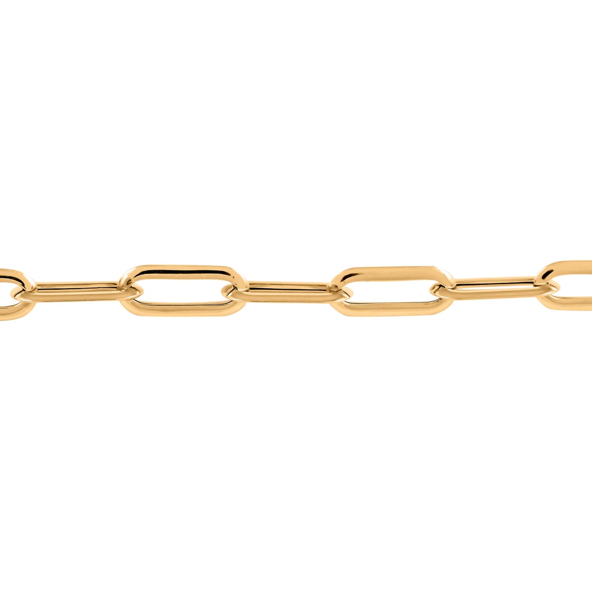 Pyramid Paperclip Italian 14K Yellow Gold Bracelet (7.50 In) 1.75 Grams image number 2