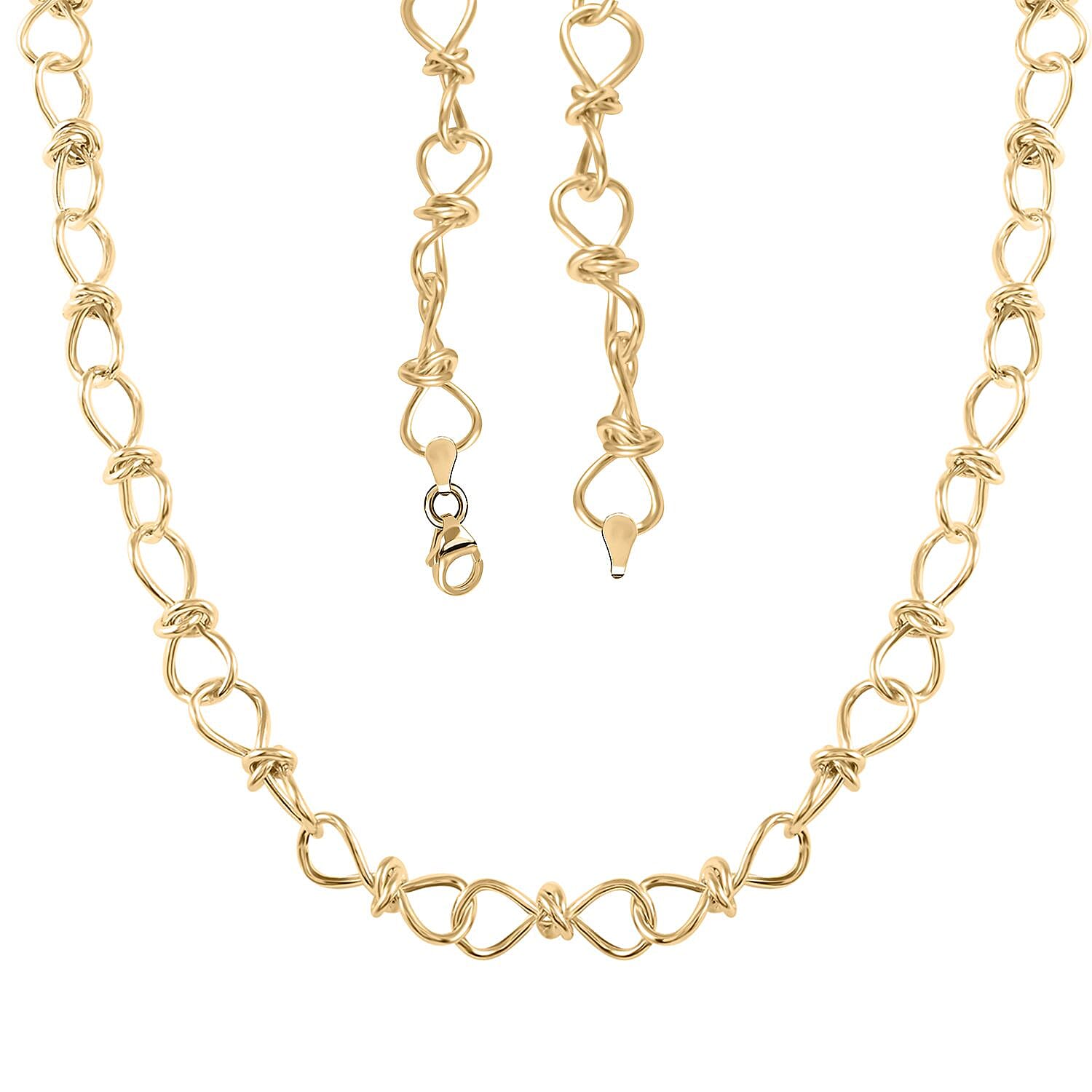 Fiocco Italian 10K Yellow Gold Necklace 20 Inches 9.15 Grams
