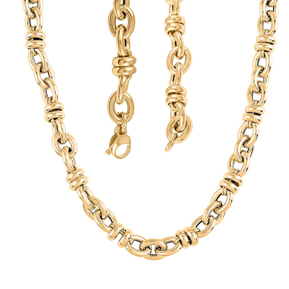 Maestro Gold Collection Italian 10K Yellow Gold Necklace 20 Inches 22.80 Grams image number 3