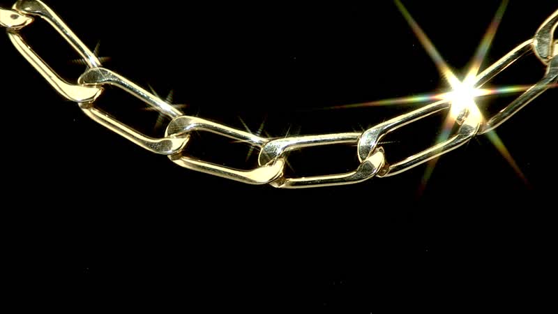 Elongated Curb Link Italian 10K Yellow Gold Necklace 20 Inches 5.25 Grams