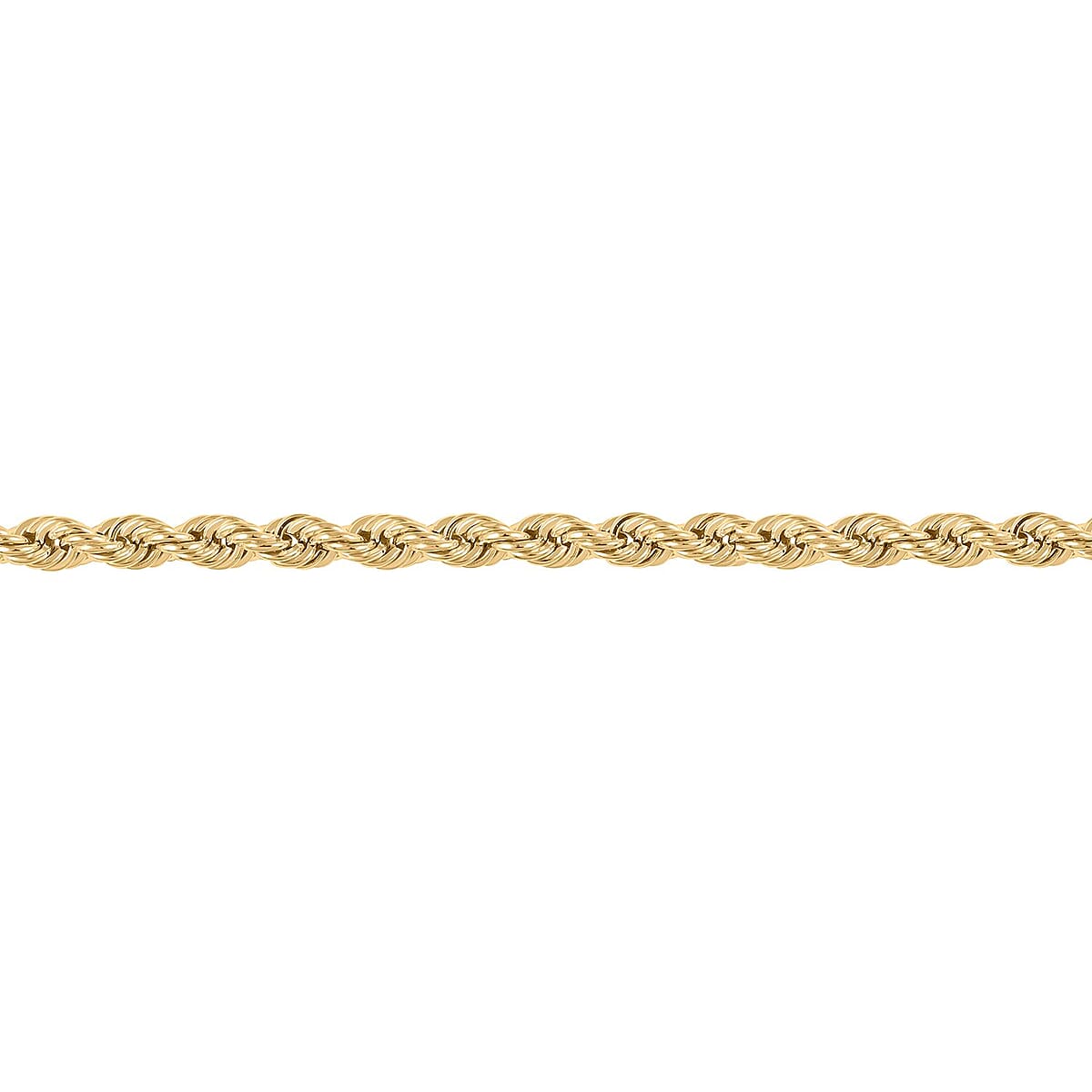 10K Yellow Gold 3.3mm Quint Rope Bracelet (8.00 In) 2.3 Grams image number 2