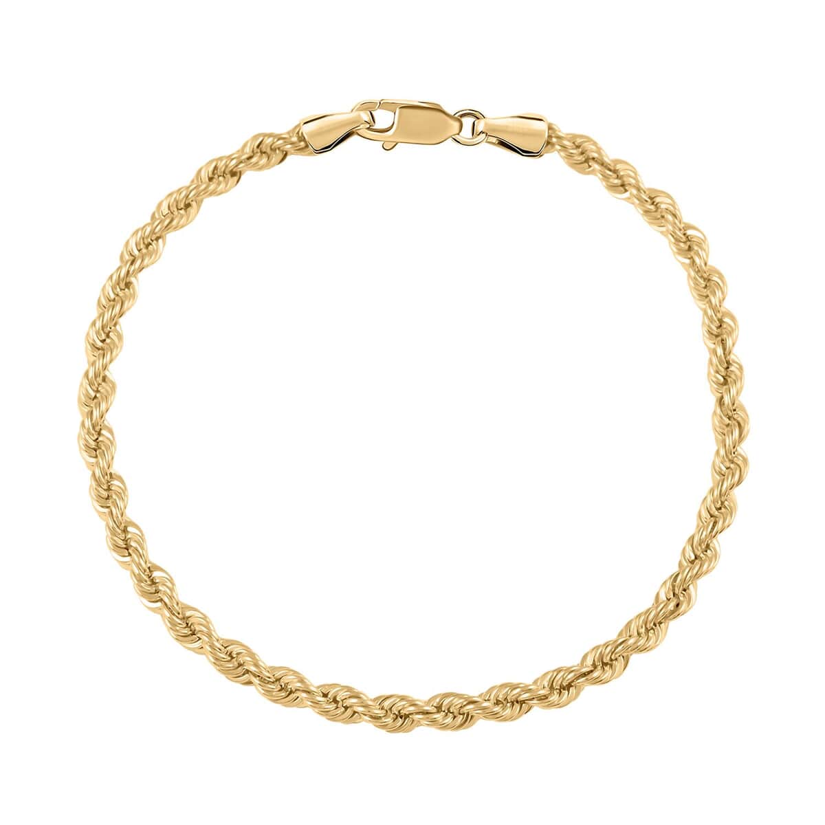 10K Yellow Gold 3.3mm Quint Rope Bracelet (8.50 In) 2.6 Grams image number 0