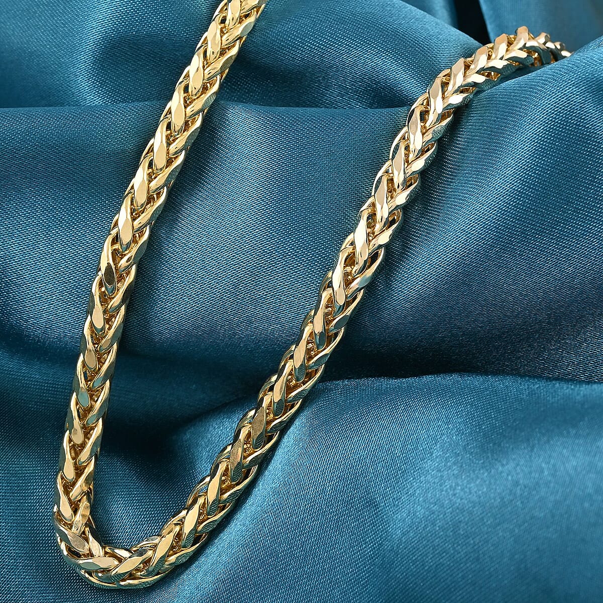 10K Yellow Gold 5mm Palm Necklace 28 Inches 29.2 Grams image number 1