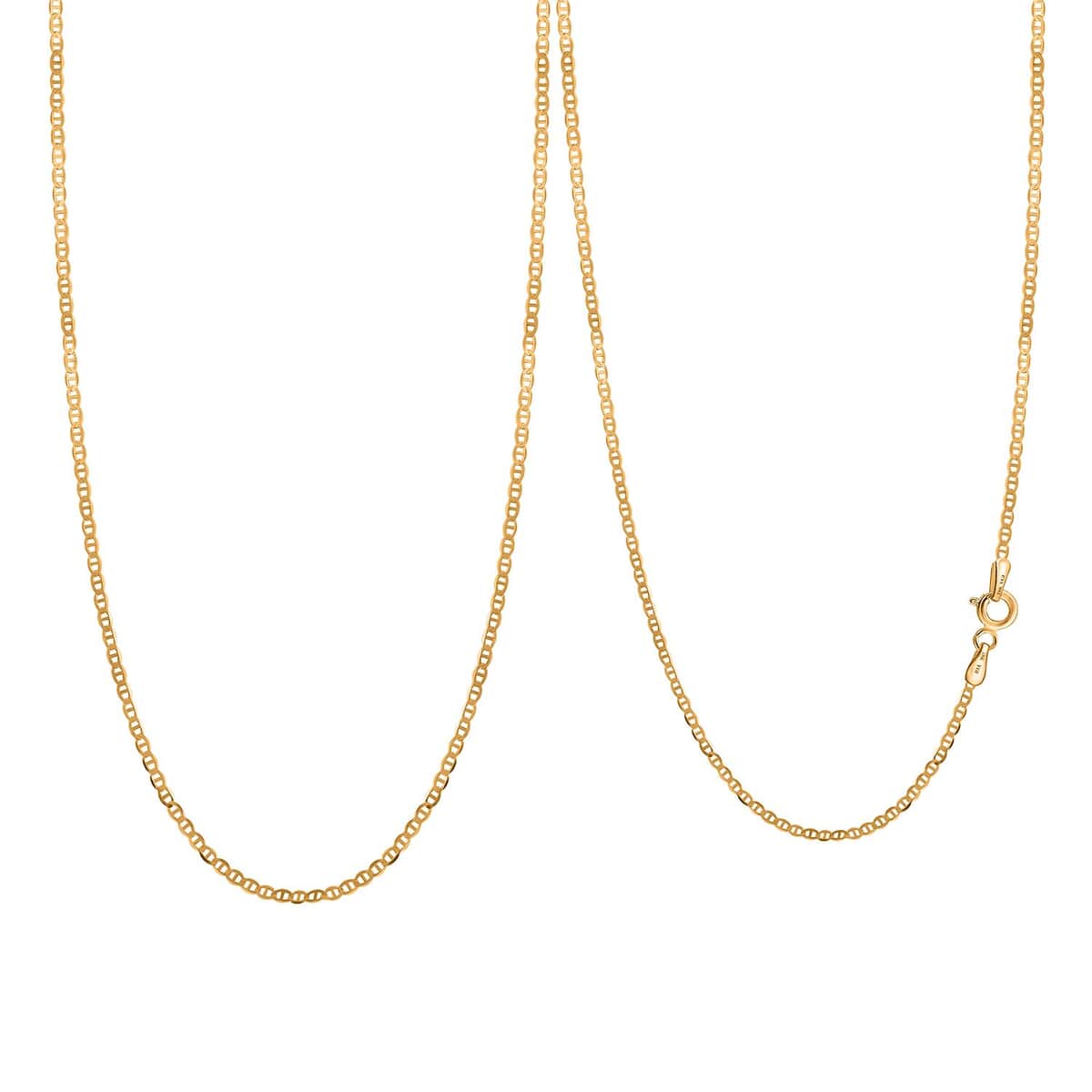 Italian 18K Yellow Gold 1.5mm Mariner Necklace 18 Inches 1.15 Grams image number 0