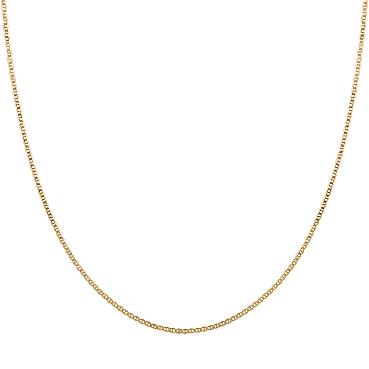 Italian 18K Yellow Gold 1.5mm Mariner Necklace 18 Inches 1.15 Grams image number 3