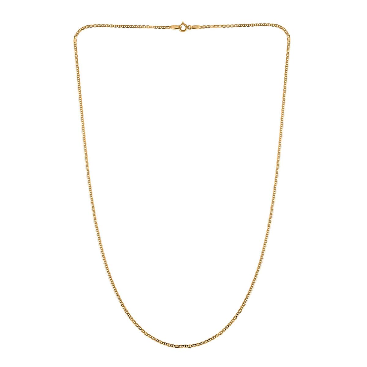 Italian 18K Yellow Gold 1.5mm Mariner Necklace 18 Inches 1.15 Grams image number 5