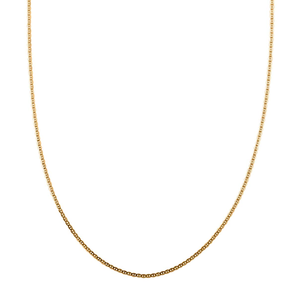 Italian 18K Yellow Gold 1.5mm Designer Mariner Necklace 20 Inches 1.45 Grams image number 4