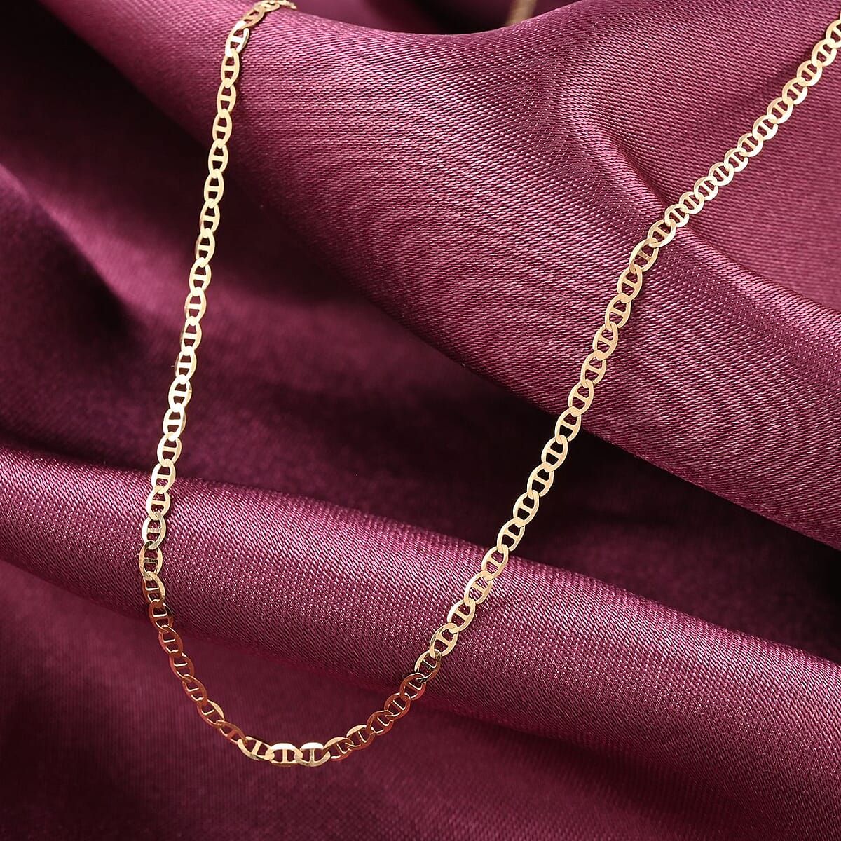 Italian 18K Yellow Gold 1.5mm Mariner Necklace 24 Inches 1.75 Grams image number 1