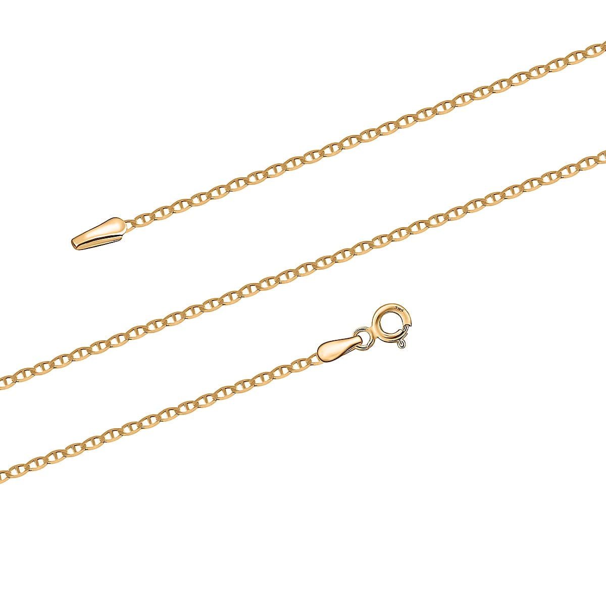 Italian 18K Yellow Gold 1.5mm Mariner Necklace 24 Inches 1.75 Grams image number 2