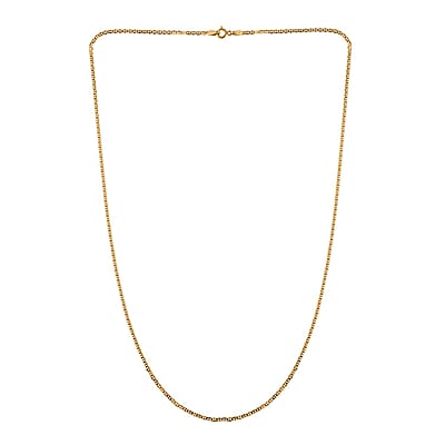 Italian 18K Yellow Gold 1.5mm Mariner Necklace 24 Inches 1.75 Grams