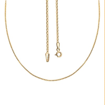 Italian 10K Yellow Gold 1.5mm Mariner Necklace 18 Inches 1 Grams
