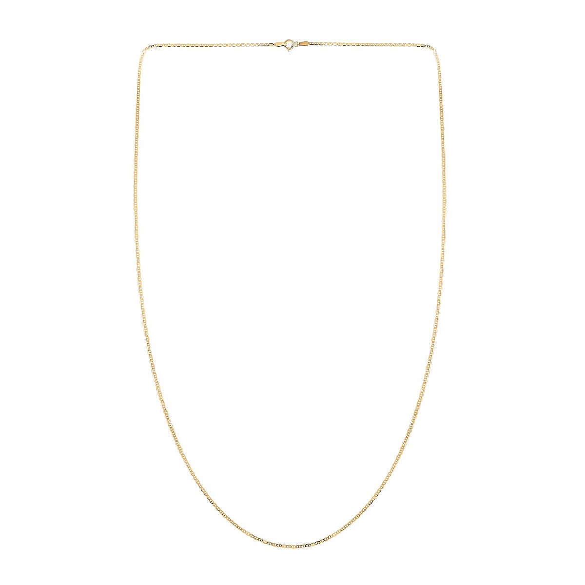 Italian 10K Yellow Gold 1.5mm Mariner Necklace 18 Inches 1 Grams image number 5