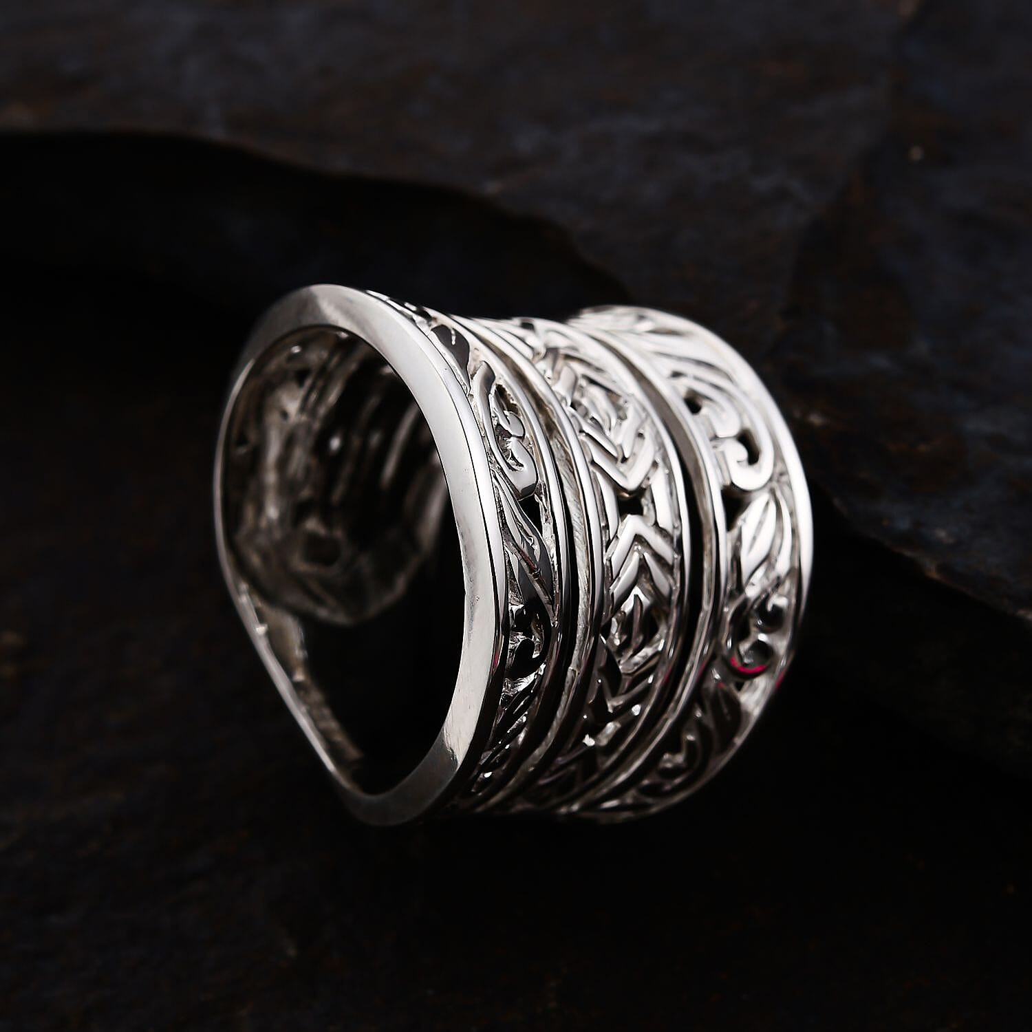 Ring in Sterling Silver (Size 5.5) 6.80 Grams
