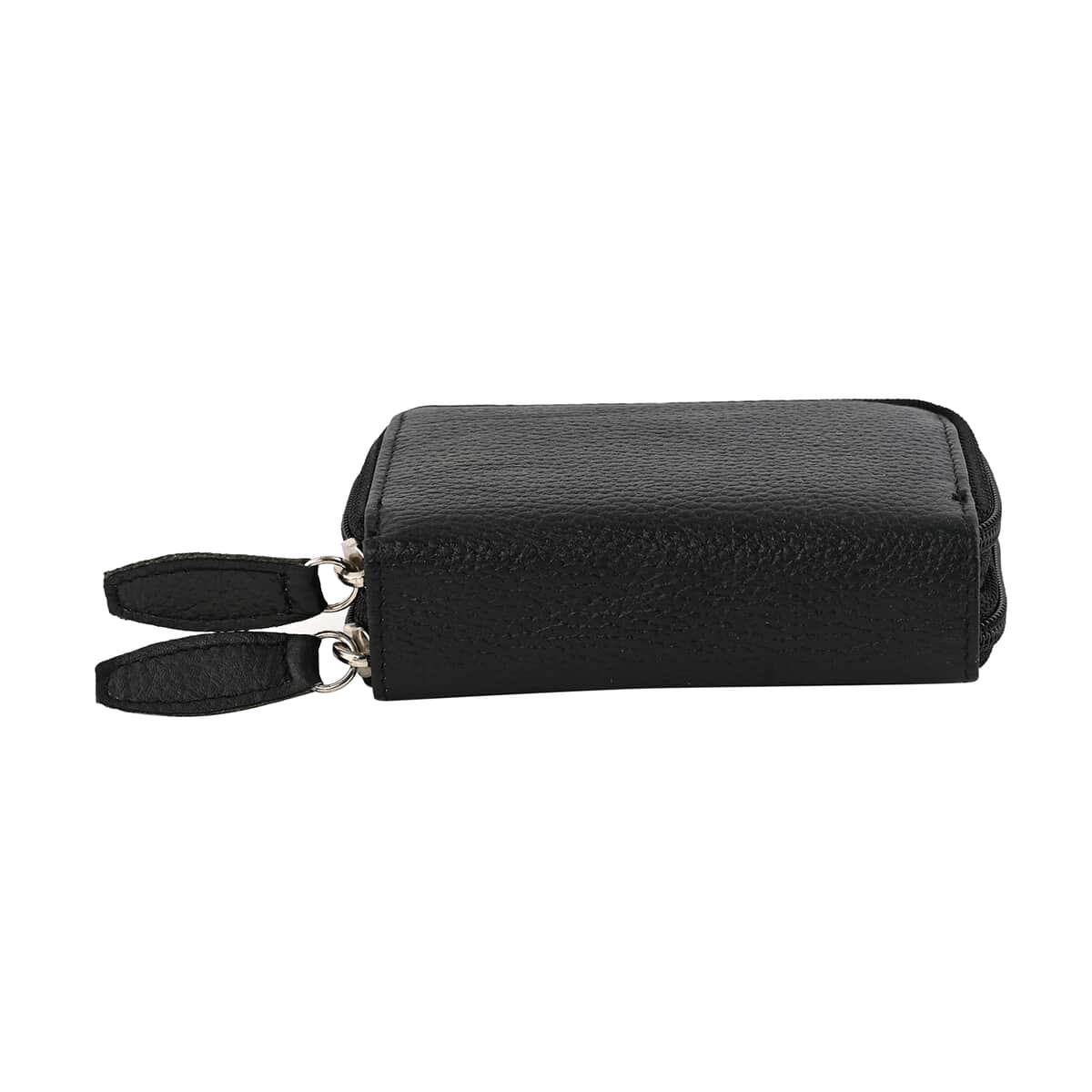 Passage Black Genuine Leather RFID Women's Wallet image number 5